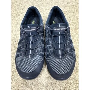 Skechers Gratis Memory Foam Cooled Slip On Athletic Walking Shoes Size 7.5 Navy